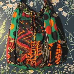 Patchwork Crossbody Bag Boho Beach Tote